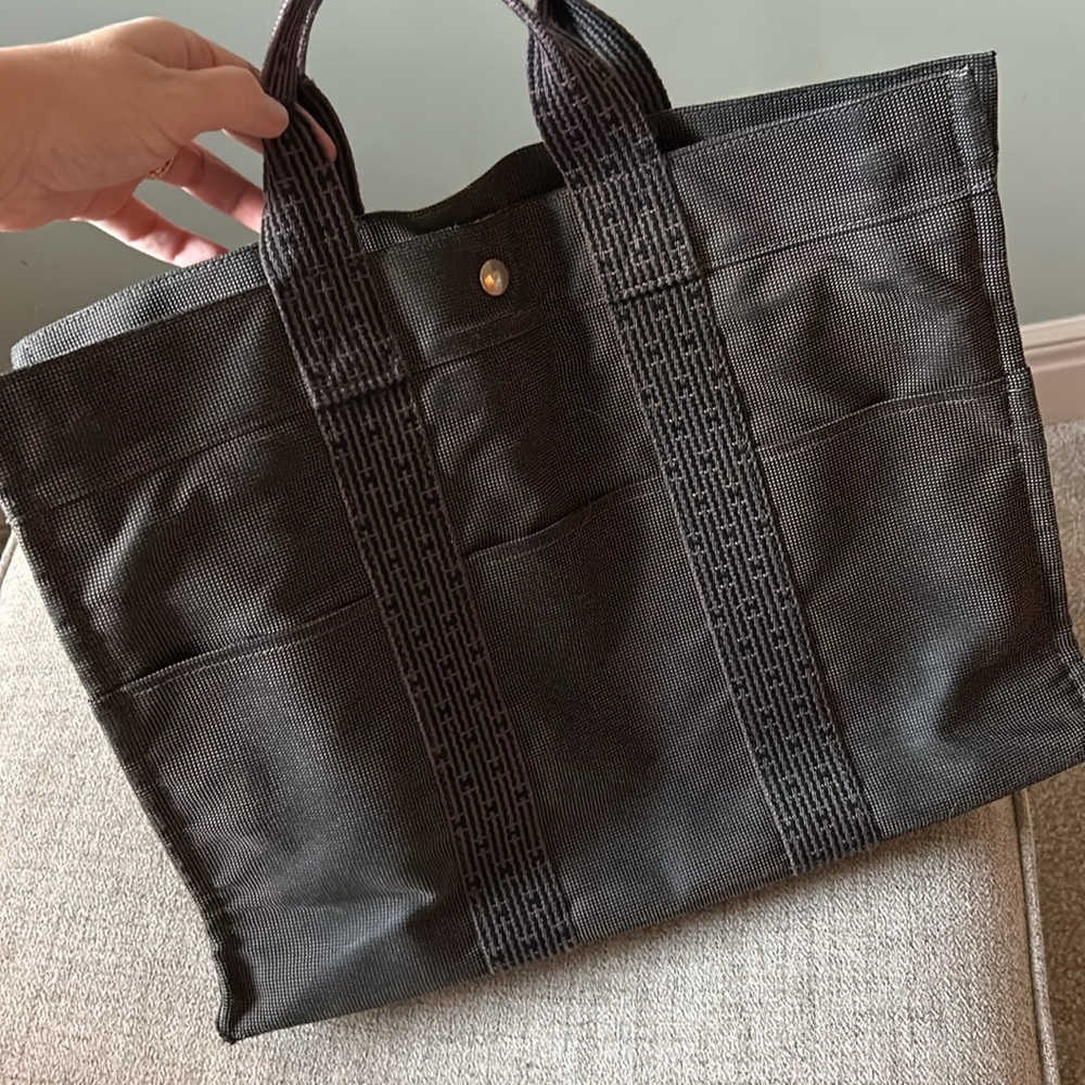 Hermes Gray Tote Bag vintage